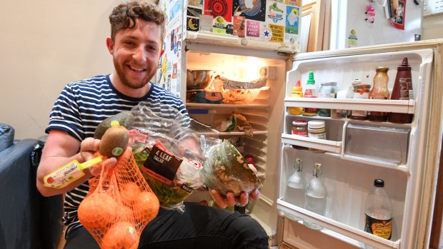 Patrick Sidoti is a Gen Y Australian, who says he would "easily" waste $1000 a year on groceries.