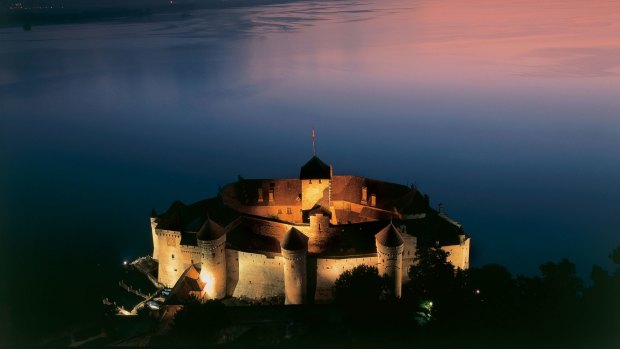 The Chateau de Chillon near Montreux on the shores of Lake Geneva dates back to more than a 1,000 years.
