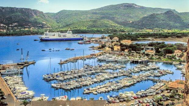 The harbour of Porto-Vecchio, Corsica.
