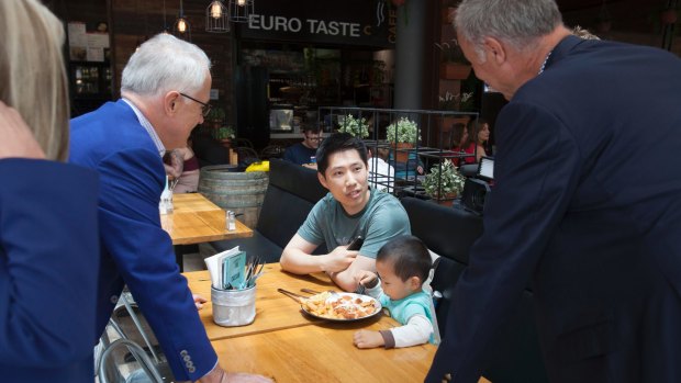 Malcolm Turnbull campaigns in Bennelong with Liberal candidate John Alexander ahead of the byelection.