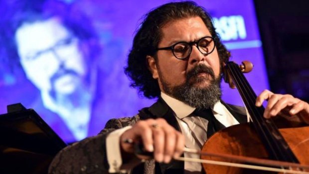 Karim Wasfi played his cello in the wreckage of a bomb that killed a dozen people.
