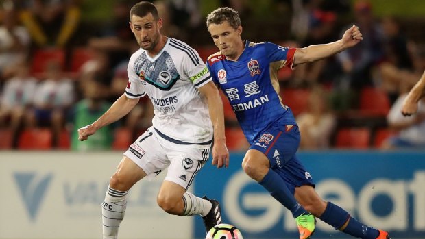 Melbourne Victory skipper Carl Valeri (left) is gunning for second A-League title 12 months after brain injury. 