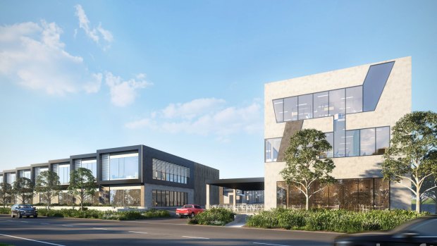 An artist's impression of Industria business park in Nunawading.