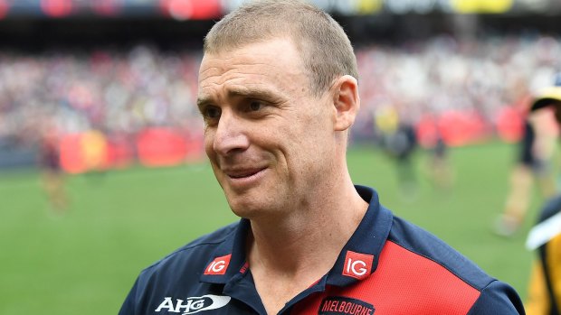 Keep it simple: Melbourne coach Simon Goodwin is sticking to basics after an unpredictable season 2017.