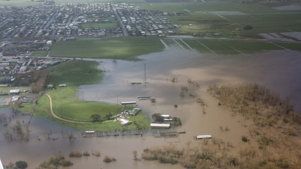 Widespread flooding hit north Queensland in the wake of Cyclone Debbie.