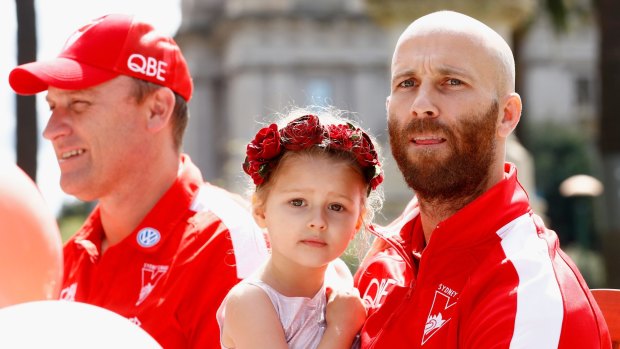 Jarrad McVeigh and his daughter.