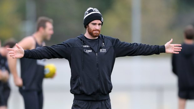 New role: Tyson Goldsack is the only player to join Collingwood's downsized leadership group.