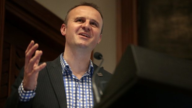 Expressions of interest: ACT Chief Minister Andrew Barr.