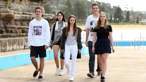 Meet Generation Z: (From left)  Zac McSwiney, Elle Ramirez, Molly Rea, Dane Moltzen and Bronte McInnes.