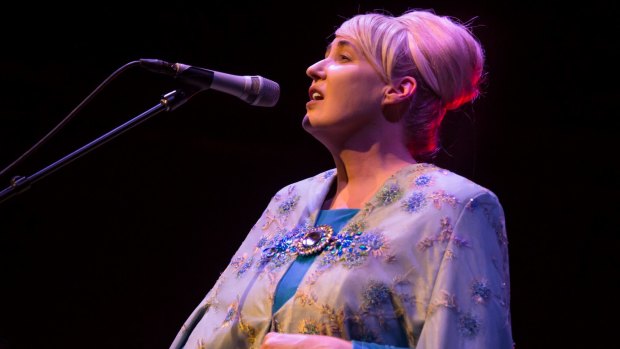 Lisa Gerrard performing at Hamer Hall for the 2016 Melbourne Festival.