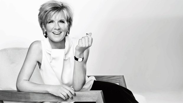Foreign Affairs Minister Julie Bishop posed for <i>Harper's Bazaar</i> magazine in late 2014.