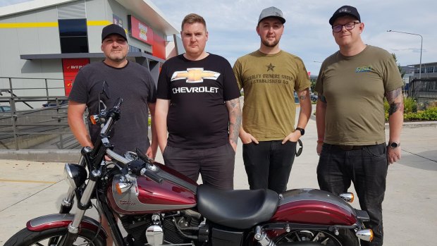 The group of car enthusiasts who helped negotiate a compromise with the government l-r Brad Crockford, Josh Summers, Jarryd Cook and Charlie Tizzard. Missing is Bennett Wood who took on much of the social media side of the campaign.