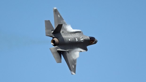 One of Australia's new joint strike fighters at the Avalon airshow in March.