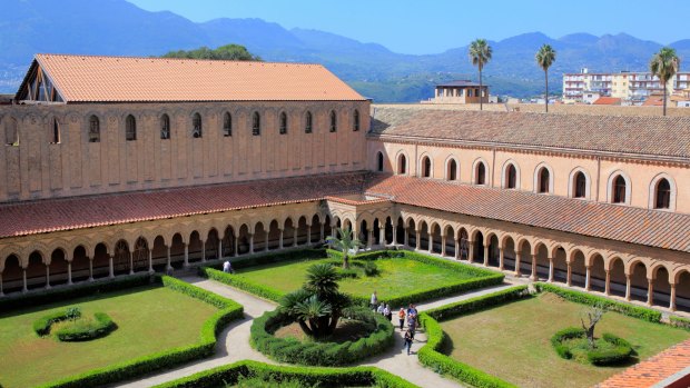 Cloister of Monreale Cathedral.