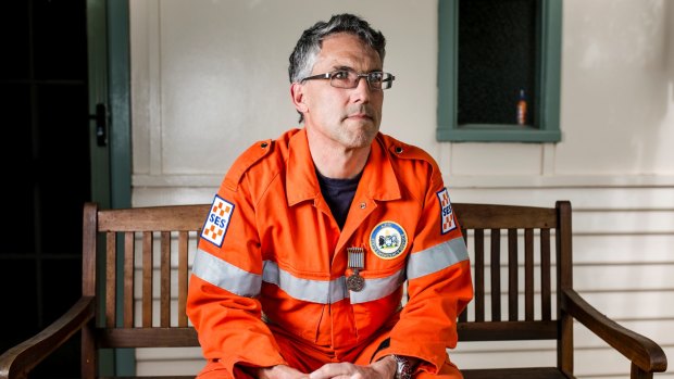 SES volunteer Ben Dyer has received a medal for his service with the SES.