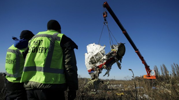 Avoidable: The wreckage of Malaysia Airlines flight MH17, believed to have been shot down in July.