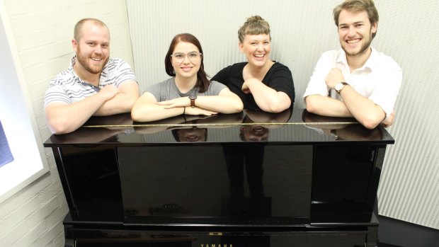 From left, Oliver Boyd (baritone), Melissa Gregory (mezzo-soprano), Louise Keast (soprano) and Tom Holownia (tenor) some of the performers in the upcoming Spanisches Liederabend.