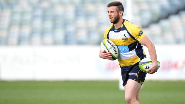 ACT Brumbies player Robbie Coleman will line up at inside centre on Friday night.