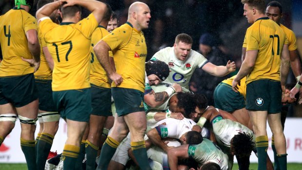 Progress? After the win over the All Blacks the Wallabies came back to earth with a thud against England.