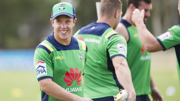 Raiders halfback Sam Williams is staying positive after the club knocked back a request to release him to join the Gold Coast Titans.