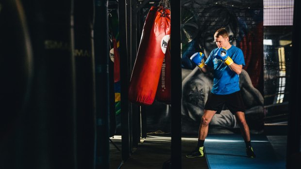 Canberra Boxer Dave Toussaint who will fight for an Australian title in September