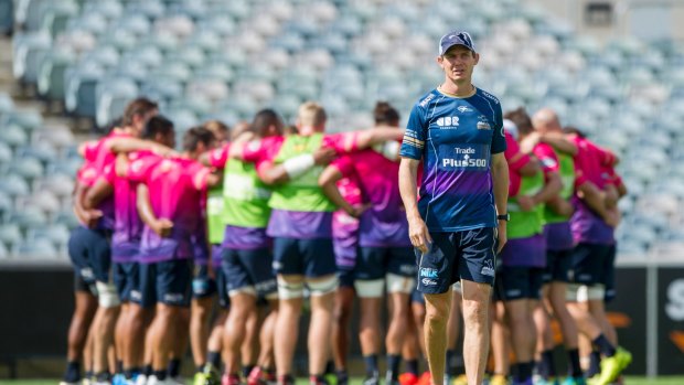 Brumbies coach Stephen Larkham has called on officials to keep the club in Canberra.
