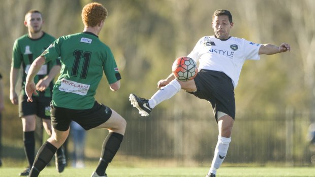 Gungahlin United's Marcial Munoz scored in his side's 2-0 win over Monaro Panthers on Sunday.  