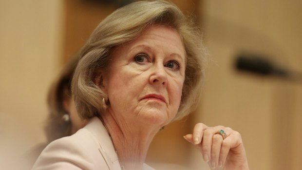 Australian Human Rights Commission president Gillian Triggs at a committee hearing in December.