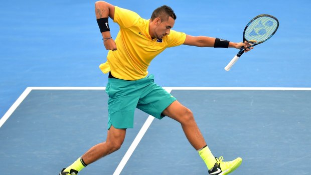 Nick Kyrgios led Australia to Davis Cup victory over the US and will now face Belgium on September 15 for a place in their first final since 2003.