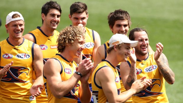 Adam Simpson says the Eagles are 'proud' to be where they are.