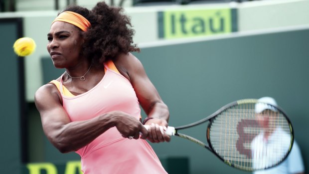 Serena Williams said she didn't even feel her injury.