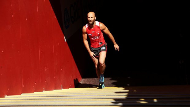 Final hurdle: Jarrad McVeigh.