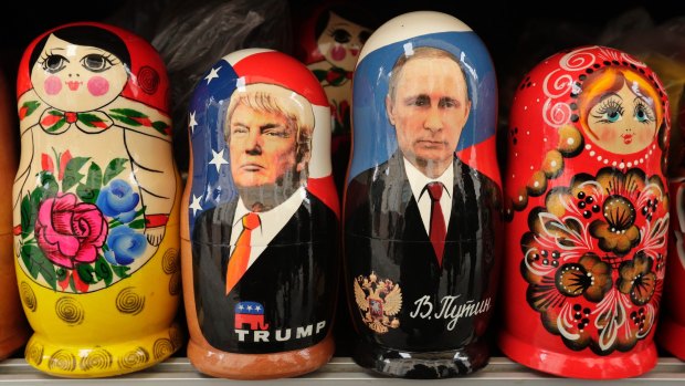 Russian dolls: At times, Trump seems besotted with Putin.