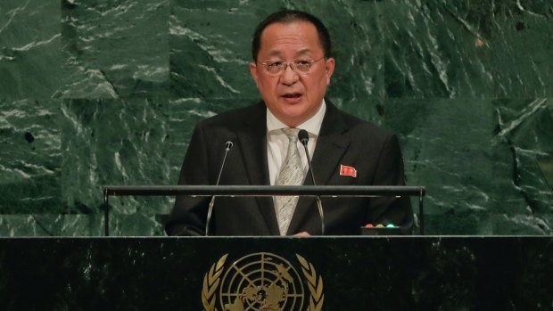North Korean Foreign Minister Ri Yong-Ho called US President Donald Trump "a mentally deranged person full of megalomania".