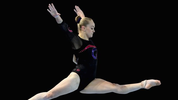 Australian gymnast Larrissa Miller.