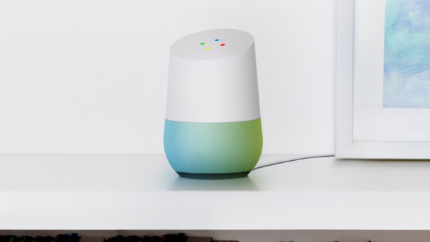 Google Home, a smart speaker that can control your home and manage other connected environments.