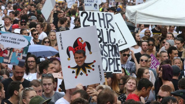 In response to the growing discontent with the state government's lockout laws, thousands gathered for last month's Keep Sydney Open rally. 