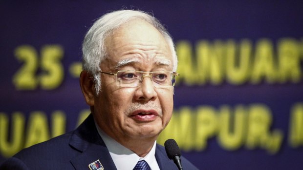 Malaysian PM Najib Razak in Kuala Lumpur in January. 