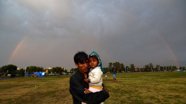 Thousands of Nepalese remain homeless as the monsoon season approaches.