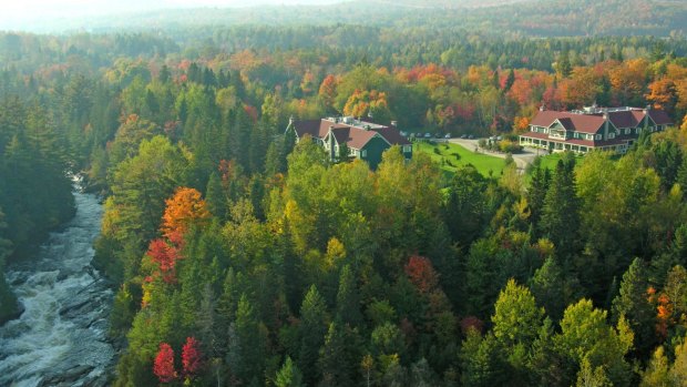 An aerial view of the Le Baluchon Eco Resort.