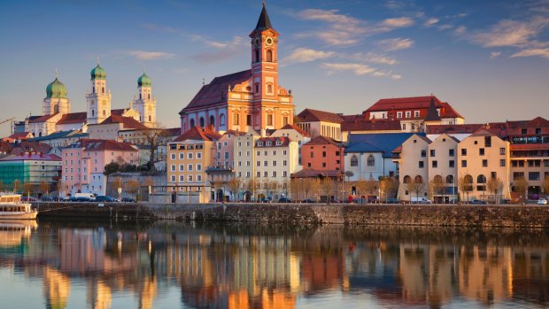 Passau lies at the confluence of three rivers – the Danube, the Inn and the Ilz.