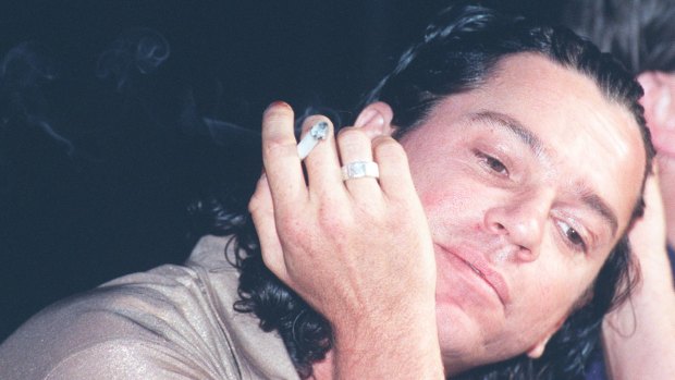 Michael Hutchence, the lead singer from INXS, in September 1996.