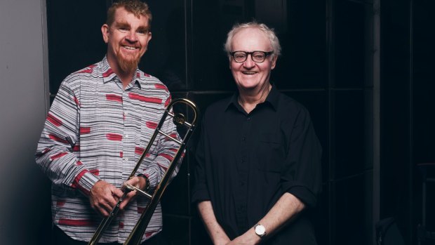 Kindred spirits: Richard Gill and trombone player James Greening.