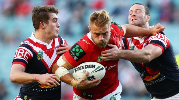 Rising star: Jack De Belin has become a leader for the Dragons.