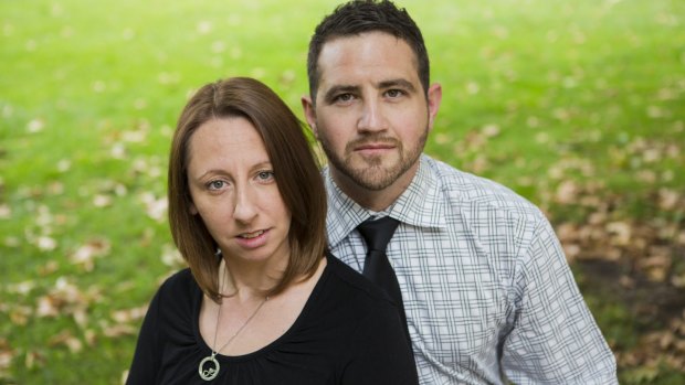 Melinda McFadden and her husband Grant are among more than 1000 Canberra parents who have had added stress due to extended failures of the NDIS online portal. 