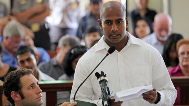 Bali nine death row inmate Australian Myuran Sukumaran in court in 2010 pleading for his death sentence to be reduced to 20 years' prison.