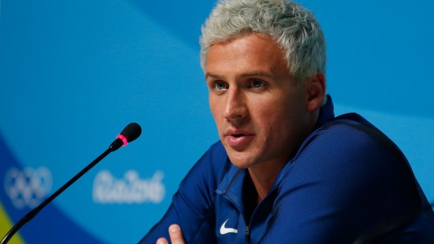 American Ryan Lochte is already back in the US after saying he and teammates were held up in Rio. 
