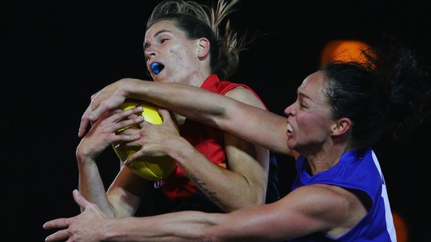 Chelsea Randall, who played for the Demons in the exhibition match last year, is an Adelaide co-captain.
