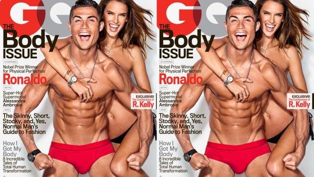 Cristiano Ronaldo and Alessandra Ambrosio set temperatures soaring when GQ unveiled The Body Issue cover.