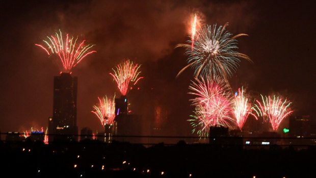 Melbourne sees in 2018 with the city's biggest-ever fireworks display.
